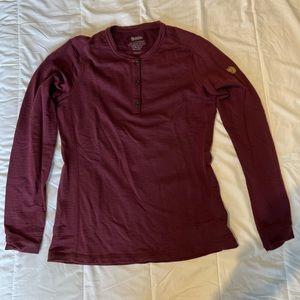 Fjallraven Henley Merino Wool Long Sleeve Shirt - L